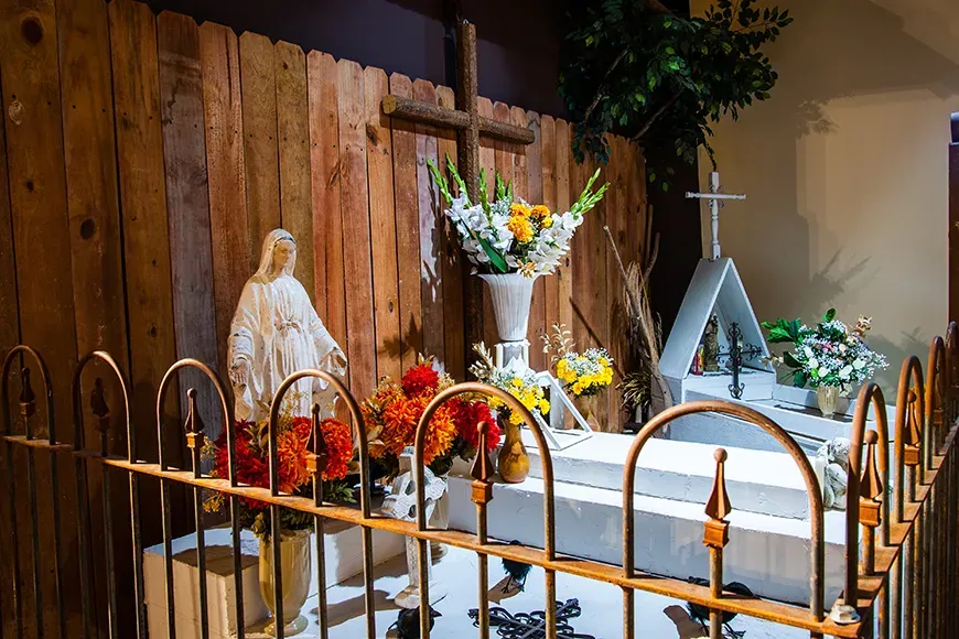 day of the dead display at national museum funeral history.